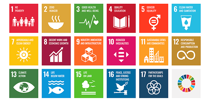 SDGs�i�����\�ȊJ���ڕW�j���E��ς��邽�߂�17�̍���